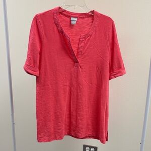 Chico's Bold Red Knit Top